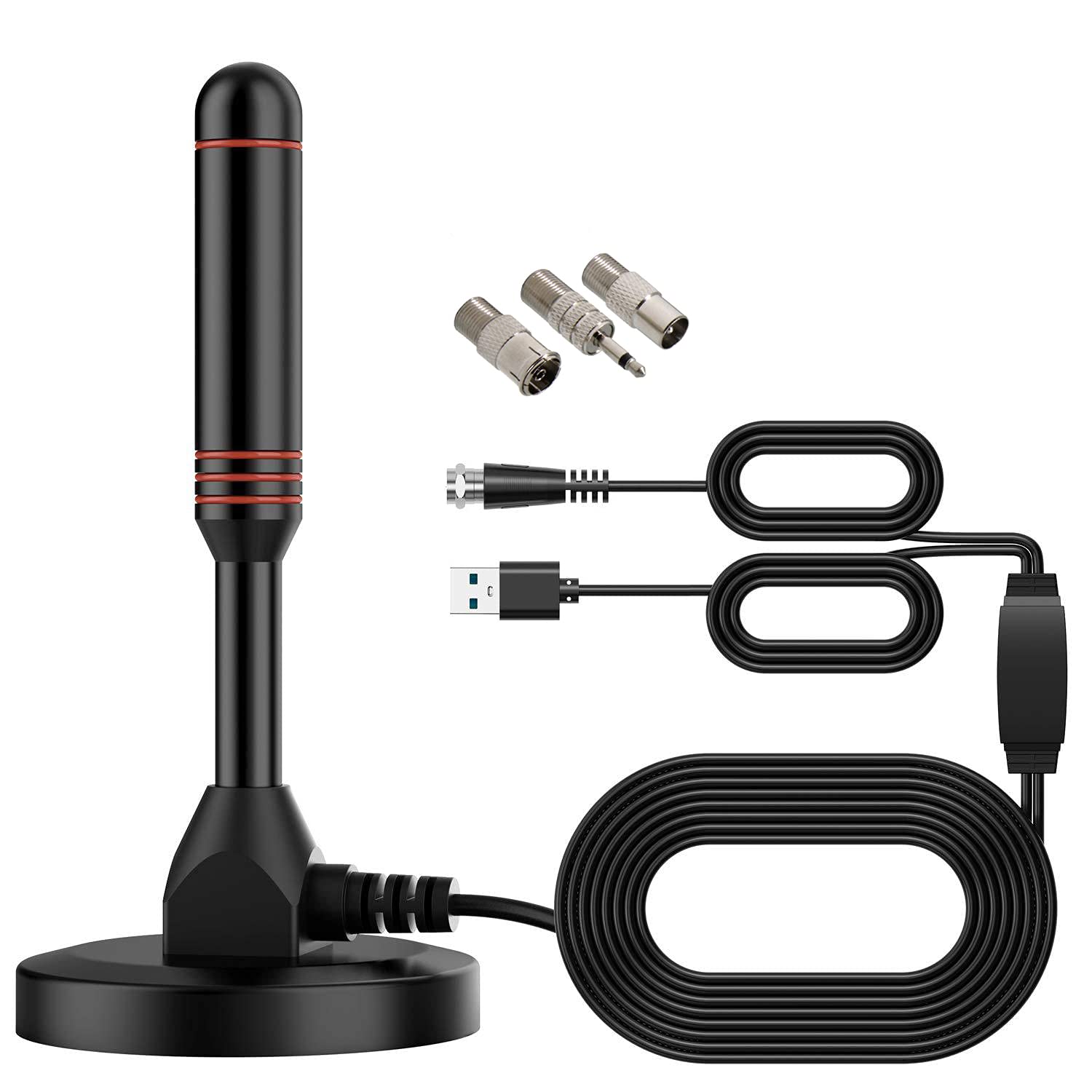 ポータブルTV、室内アンテナセット 室内アンテナ ポータブル テレビアンテナ HDTVアンテナ 120KM